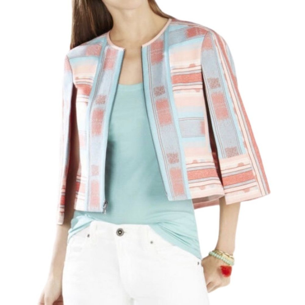 BCBGMAXAZRIA Zachary Jacquard Cape